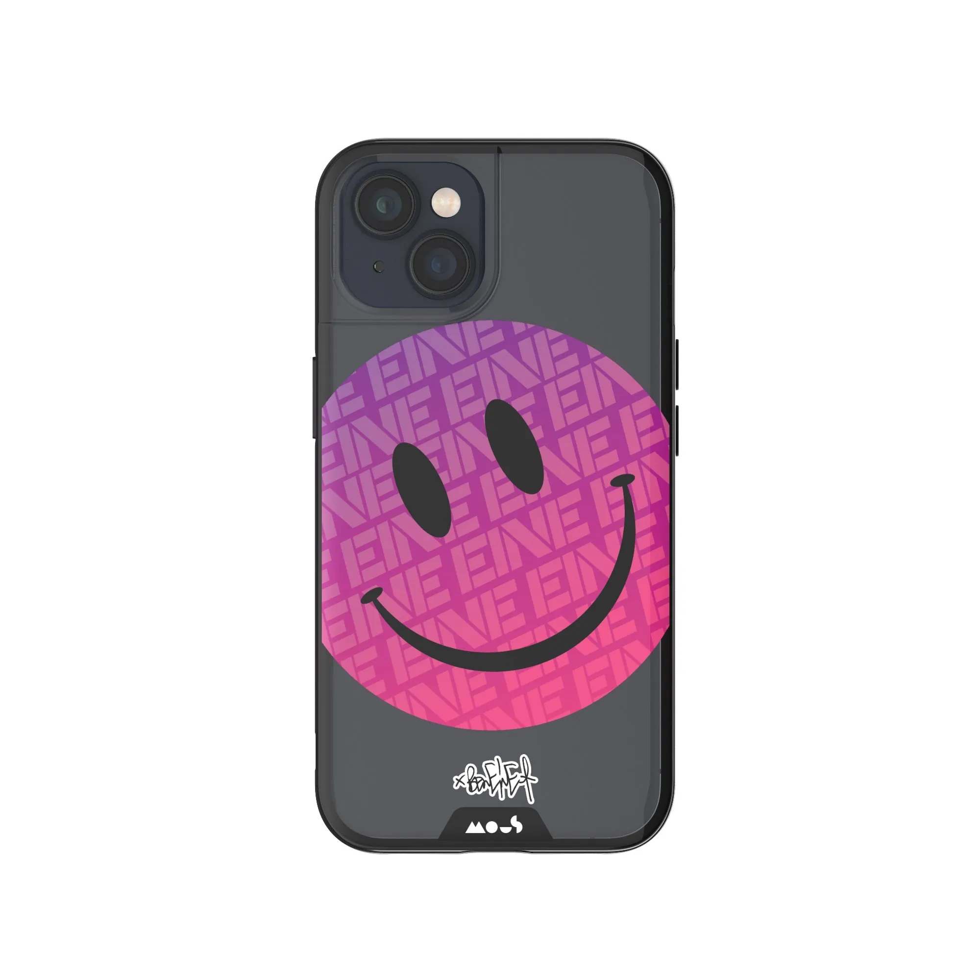 Ben Eine Pink Smiley Printed Phone Case - Clarity