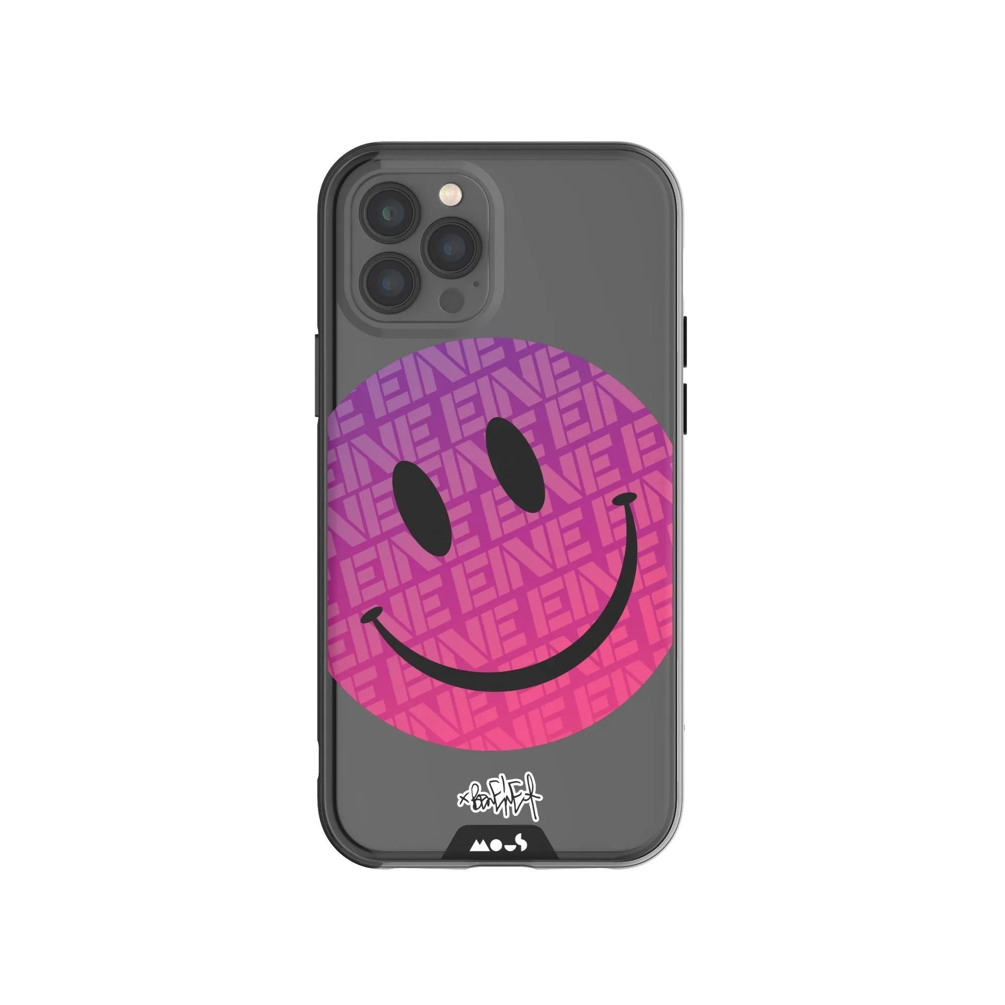 Ben Eine Pink Smiley Printed Phone Case - Clarity