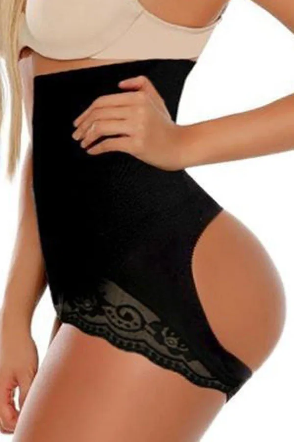 Black High Waist Butt Enhancer