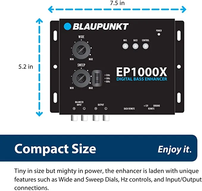 Blaupunkt EP1000X Digital Bass Enhancer Bass Note Restorer