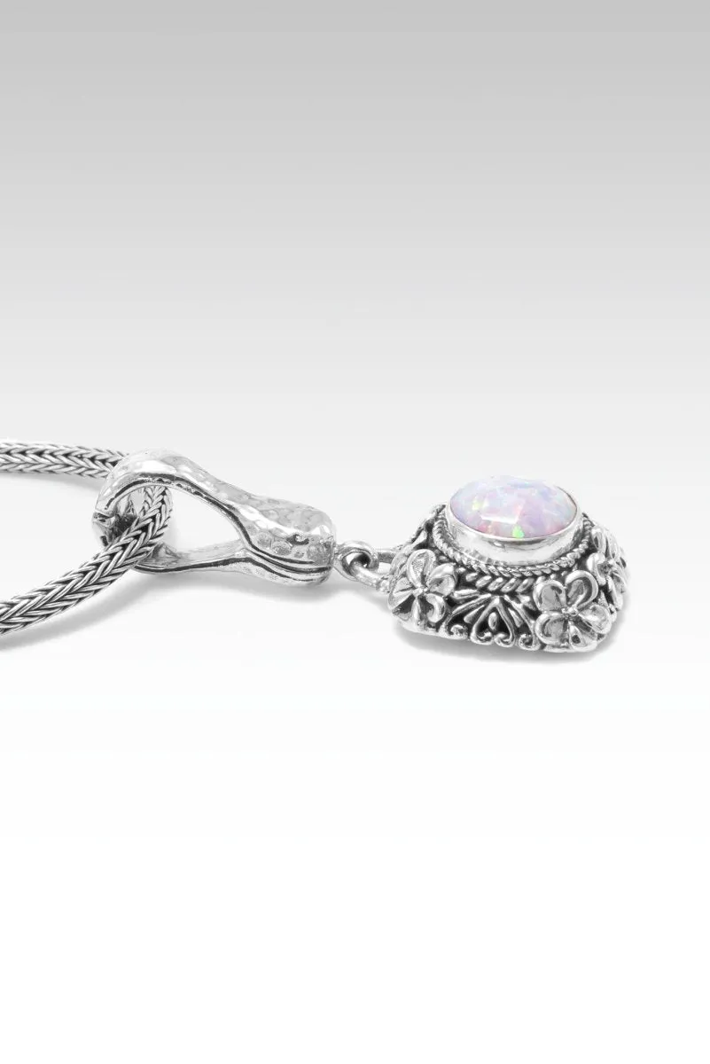 Blossom Pendant™ in Cotton Candy Simulated Opal