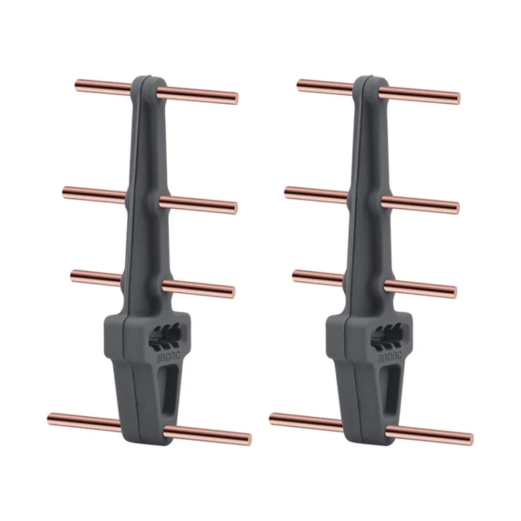 BRDRC Remote Control Eight Wood Antenna Signal Enhancer Suitable For DJI FPV Combo(Gray Red Copper)