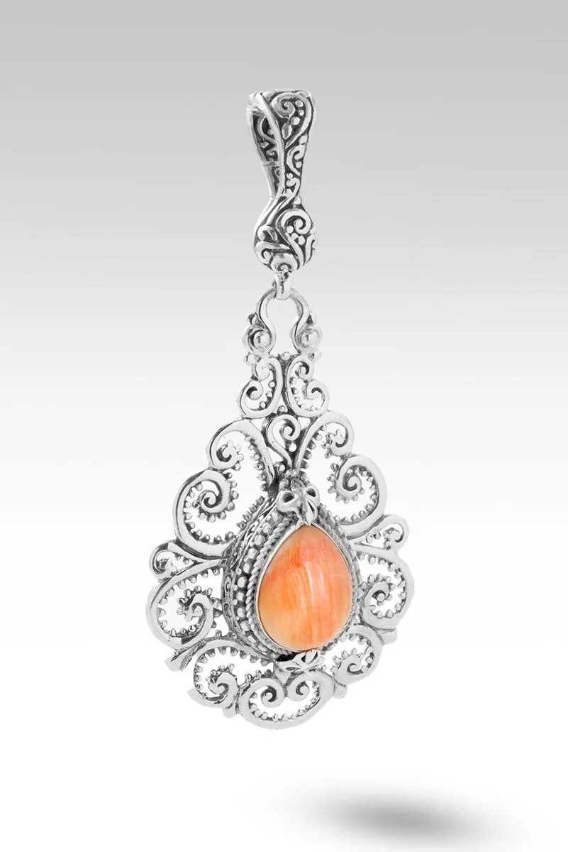 Bring About Peace Pendant™ in Orange Spiny Oyster