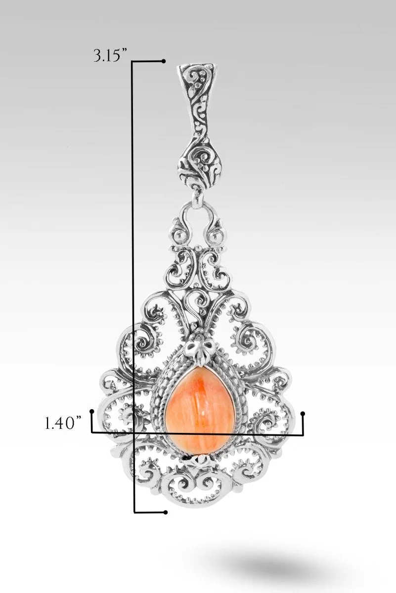 Bring About Peace Pendant™ in Orange Spiny Oyster