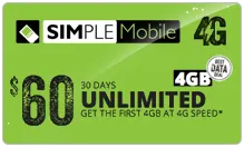 BYOP = Simple Mobile 2 Lines Family $75 Unlimited Everything Plan   5GB Hotspot   2 Sim Card   2 New Number