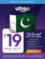 BYOP = Ultra Mobile 1 Year $240 Talk & Text, 2GB Web   Sim Kit   New Number