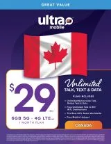 BYOP = Ultra Mobile 1 Year $360 Talk & Text, 6GB Web   Sim Kit   New Number
