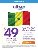 BYOP = Ultra Mobile 1 Year $600 Unlimited Talk & Text, Web   Sim Kit   New Number