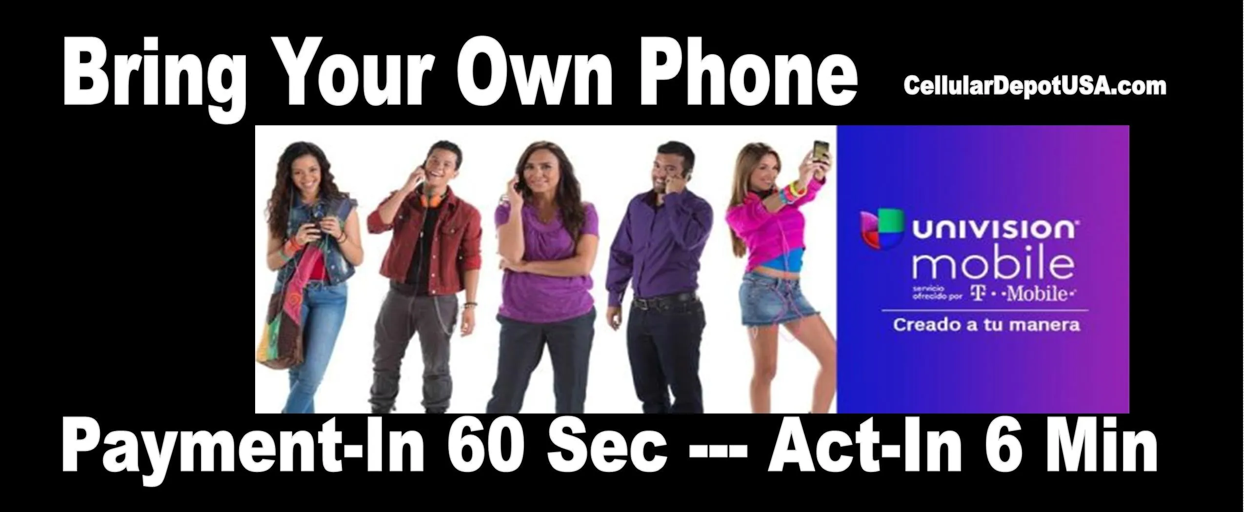 BYOP = Ultra Mobile 1 Year $600 Unlimited Talk & Text, Web   Sim Kit   New Number