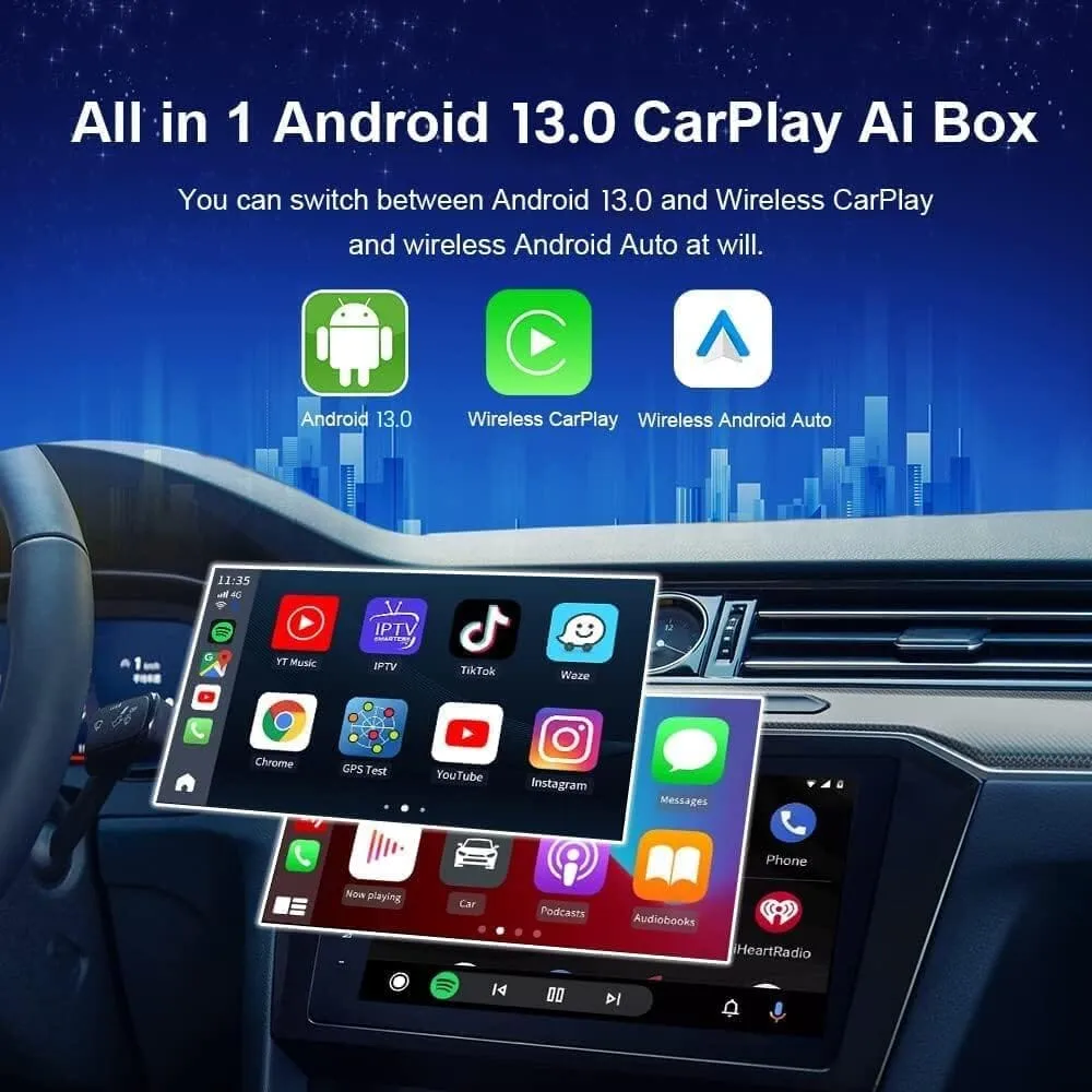 Carlinkit Android 13.0 CarPlay Ai Box Max  (Refurbished)