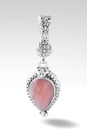 Choose Joy Pendant™ Apricot Banded Agate
