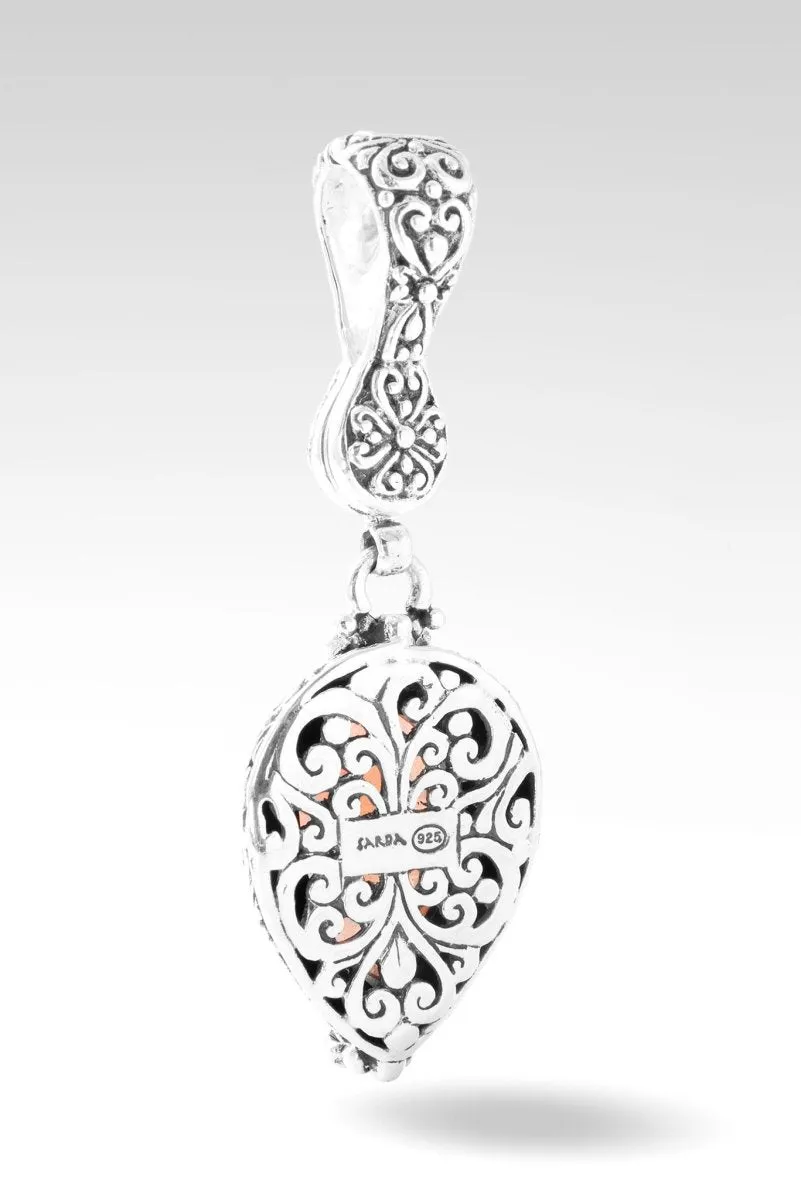 Choose Joy Pendant™ Apricot Banded Agate