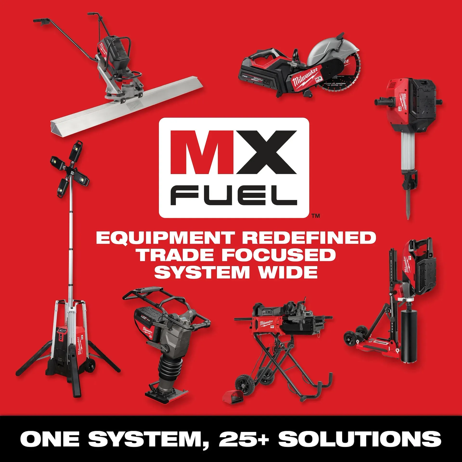 Concrete Vibrator Kit - Milwaukee MX FUEL™ Concrete Vibrator Kit, MXF370-2XC