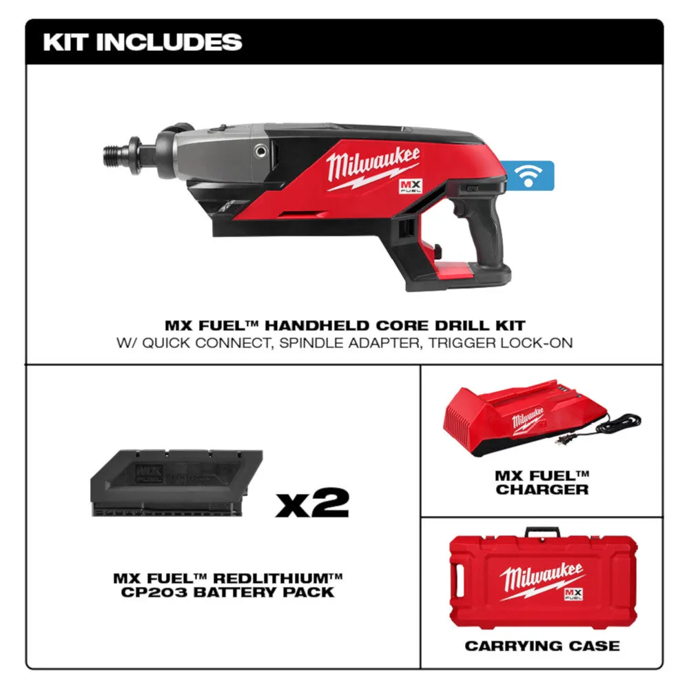 Core Drill Kit - Milwaukee MX FUEL™ Handheld Core Drill Kit, MXF301-2CP