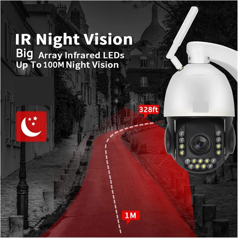 CRONY VST-WF93AR-5MP-30X 4G Camera Surveillance Camera 30X Zoom WiFi/4G PTZ IP Camera Outdoor 4K 8MP Humanoid Tracking