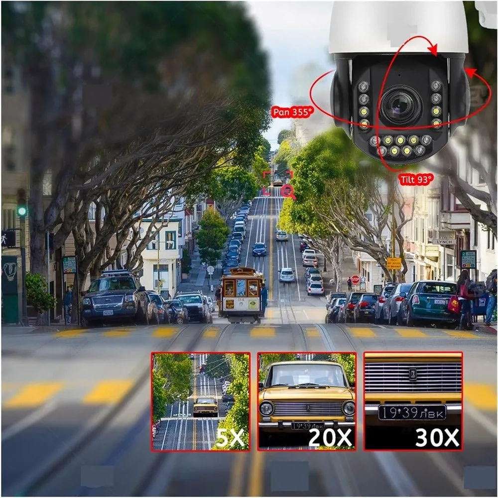 CRONY VST-WF93AR-5MP-30X 4G Camera Surveillance Camera 30X Zoom WiFi/4G PTZ IP Camera Outdoor 4K 8MP Humanoid Tracking