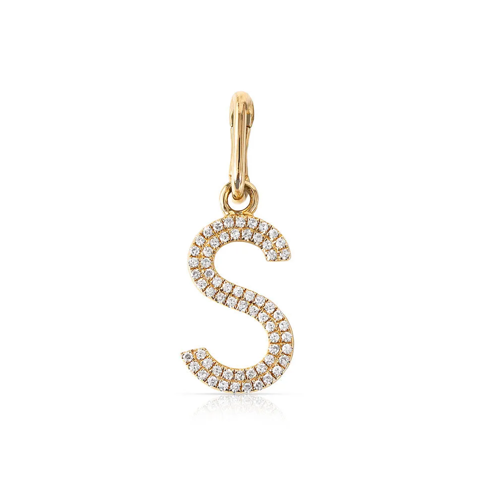 DIAMOND LETTER CHARM WITH ENHANCER