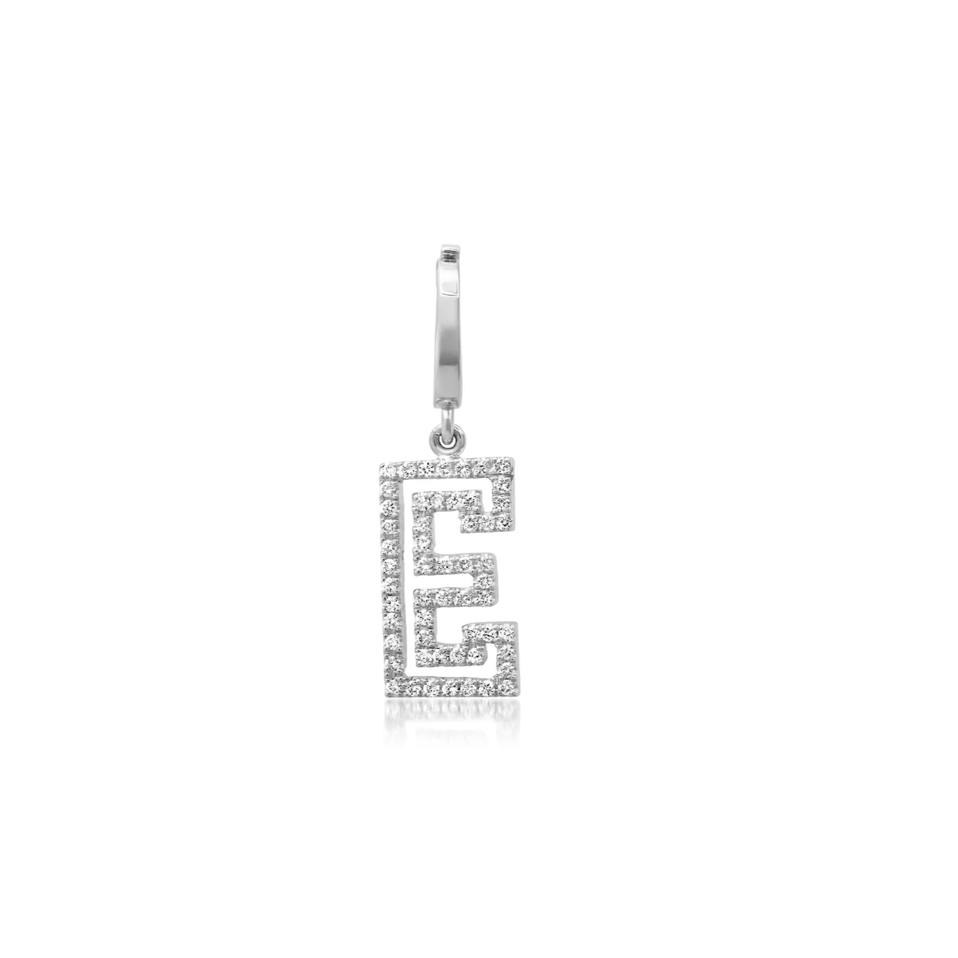 Diamond Outline Mini Initial Charm