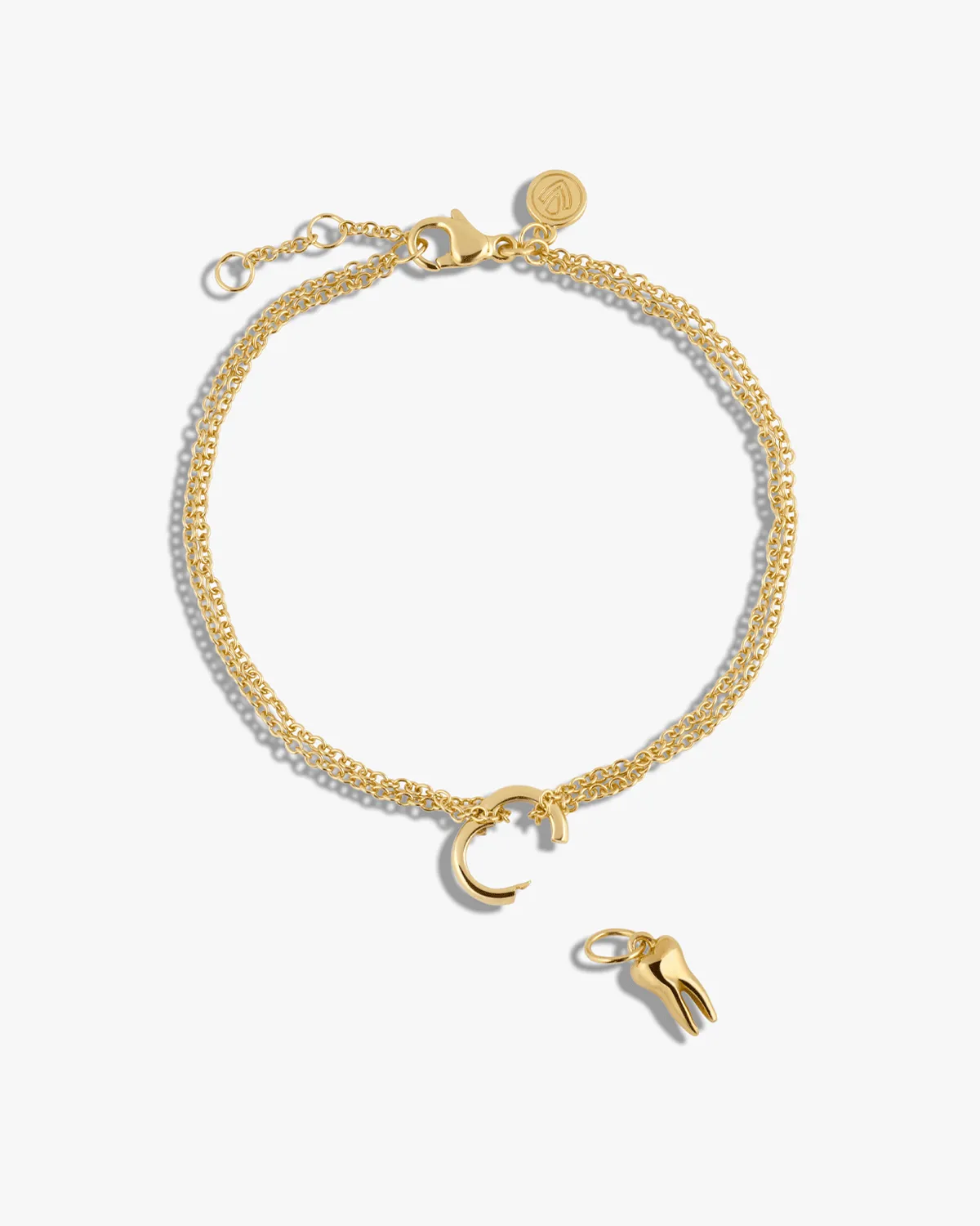 Double Chain Bracelet w/ Charm Holder