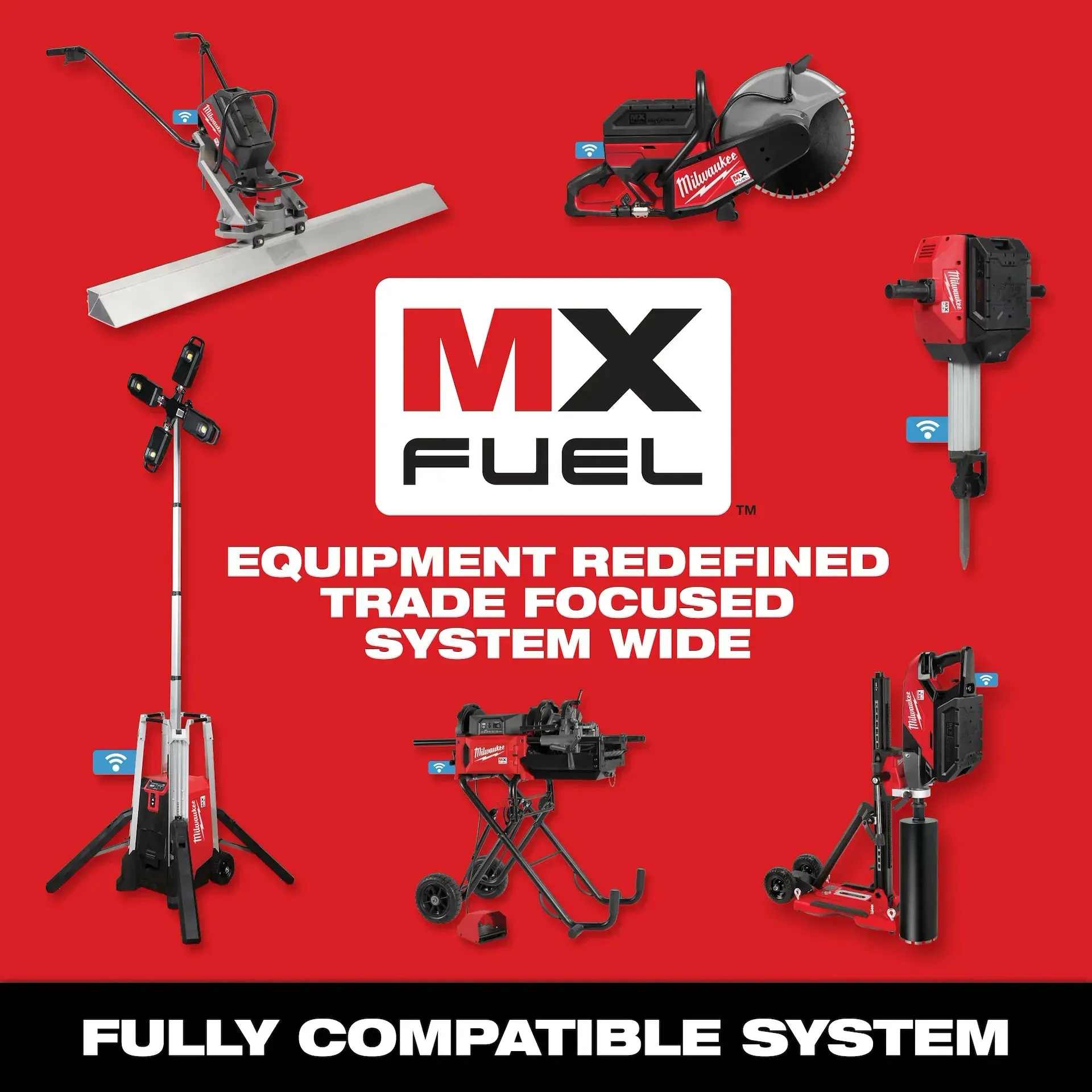Drill Kit - Milwaukee MX FUEL™ Handheld Core Drill Kit w/ Stand, MXF301-2CXS