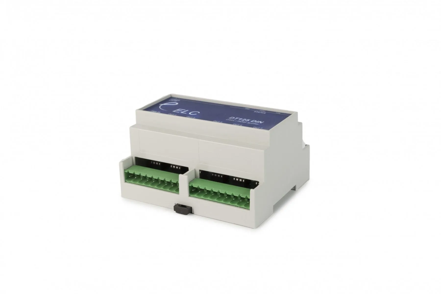 ELC DT125DINFI DMX Splitter 1c DMX In 5x DMX Out DIN-Rail Isolated