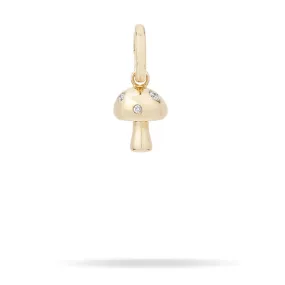 Enchanted Large Diamond Mushroom Hinged Charm