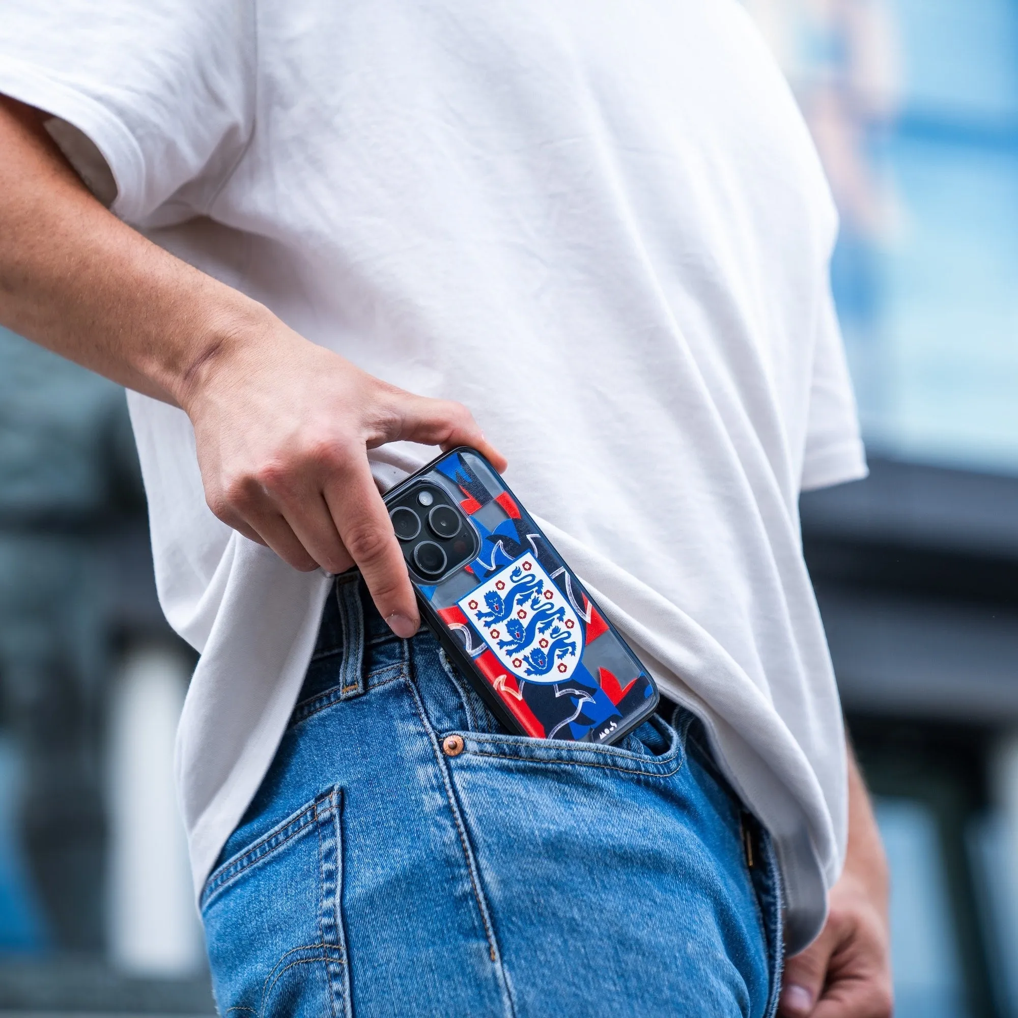 England Three Lions Printed Phone Case - Clarity