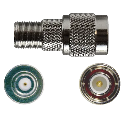 F Female to TNC Male Connector