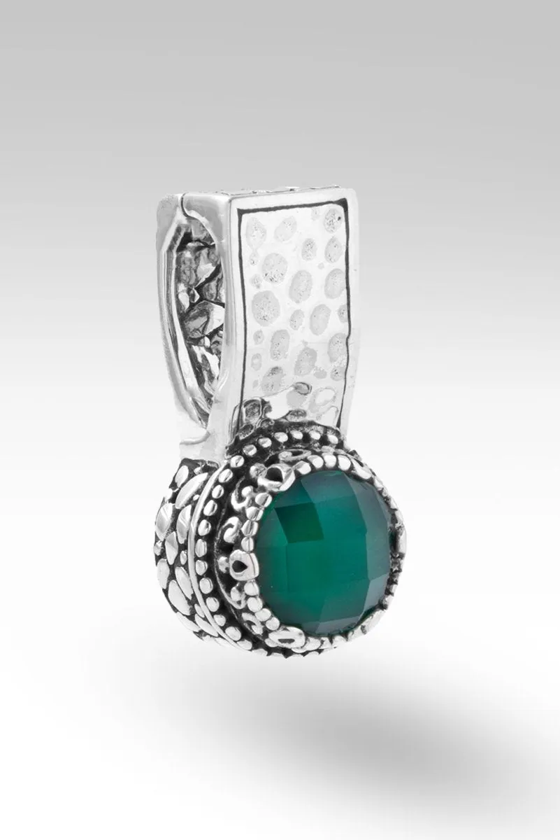 Faith in the Unseen Pendant™ in Green Onyx