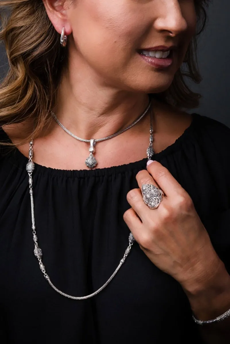 Faith Over Fear Pendant™ in Diamond