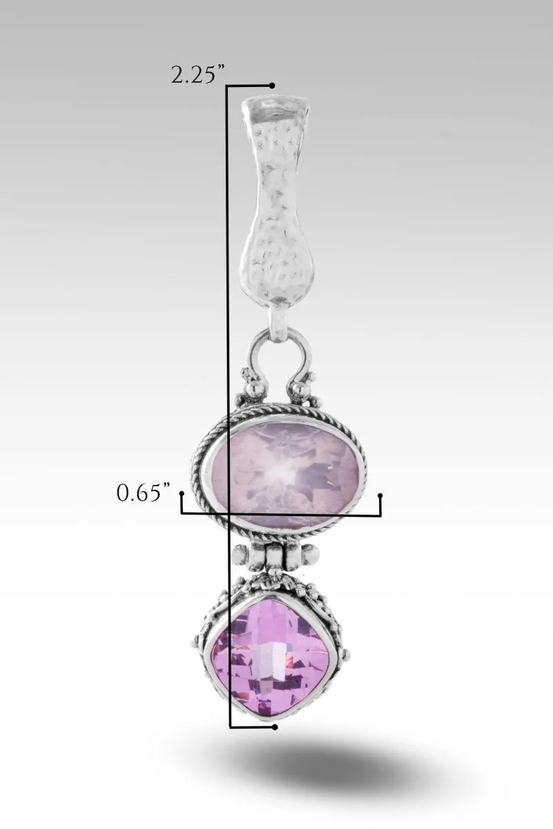Faithful Friend Pendant™ in Cloud Pink Rose Quartz
