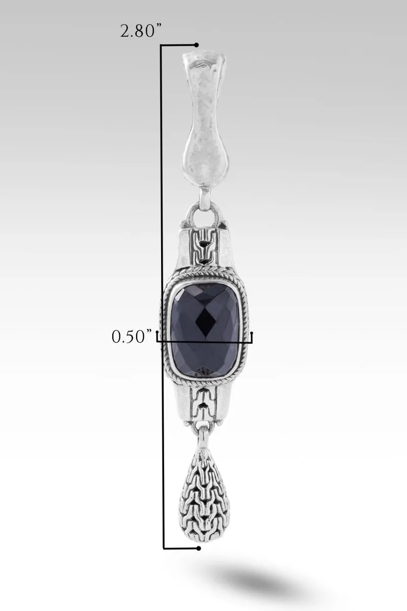 Fear Not Pendant™ in Black Spinel