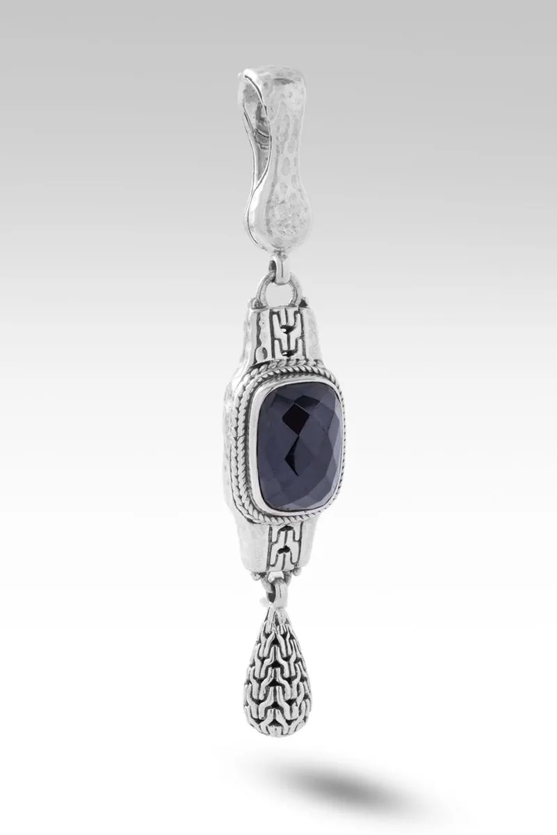 Fear Not Pendant™ in Black Spinel