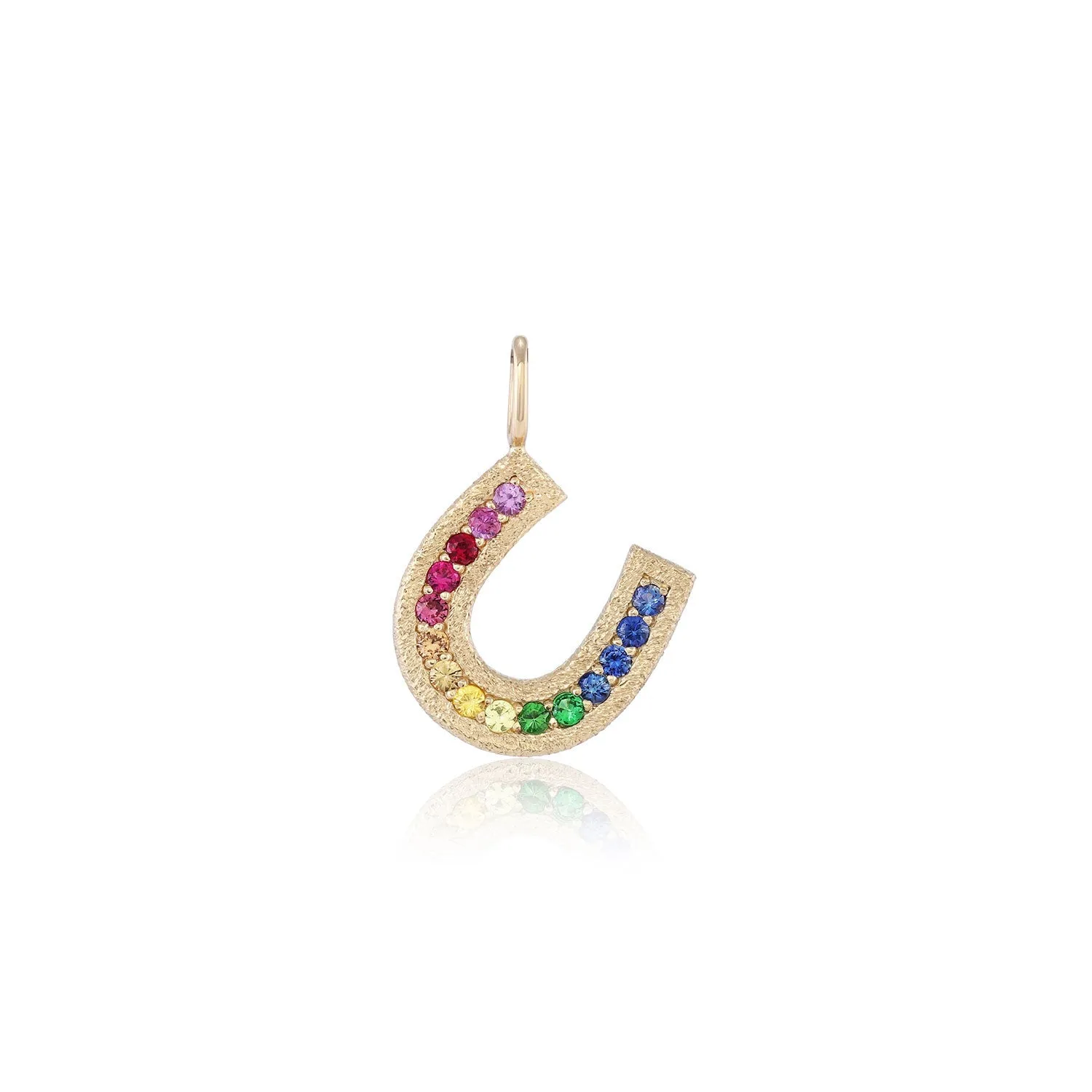 Felicity Gemstone Horseshoe Charm