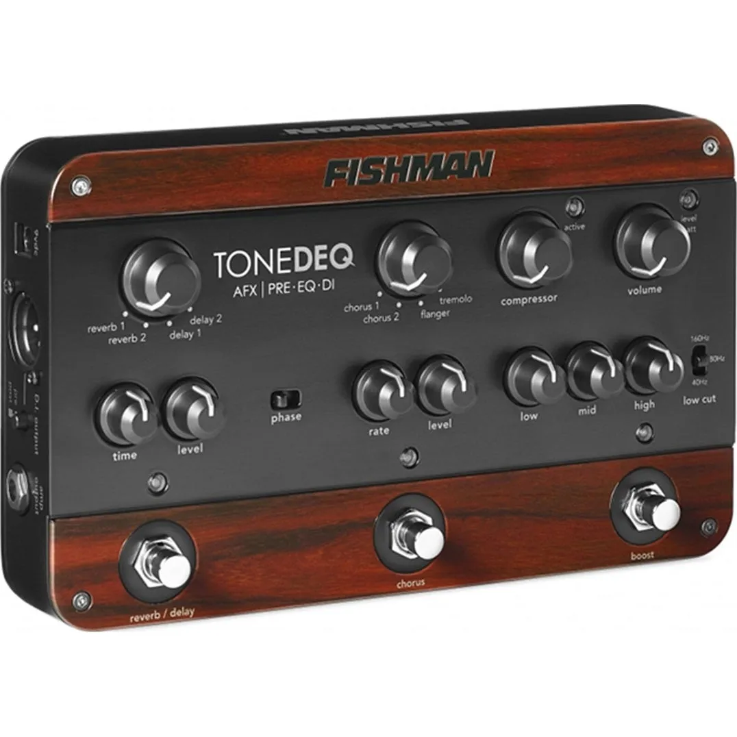 Fishman TONEDEQ AFX Preamp/EQ/DI Pedal w/ Dual Effects