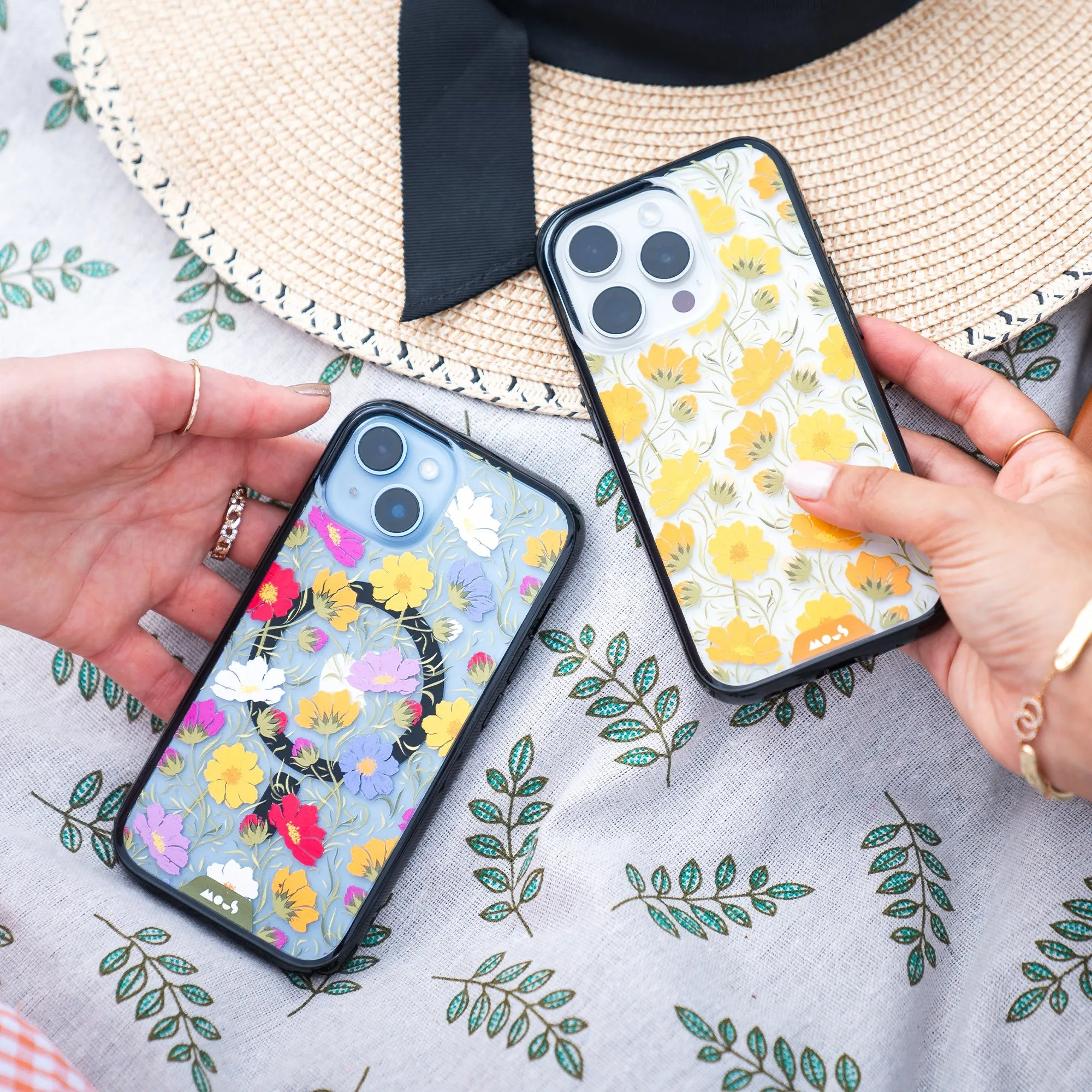 Flowers Printed Phone Case – Cosmos Orange - Clarity