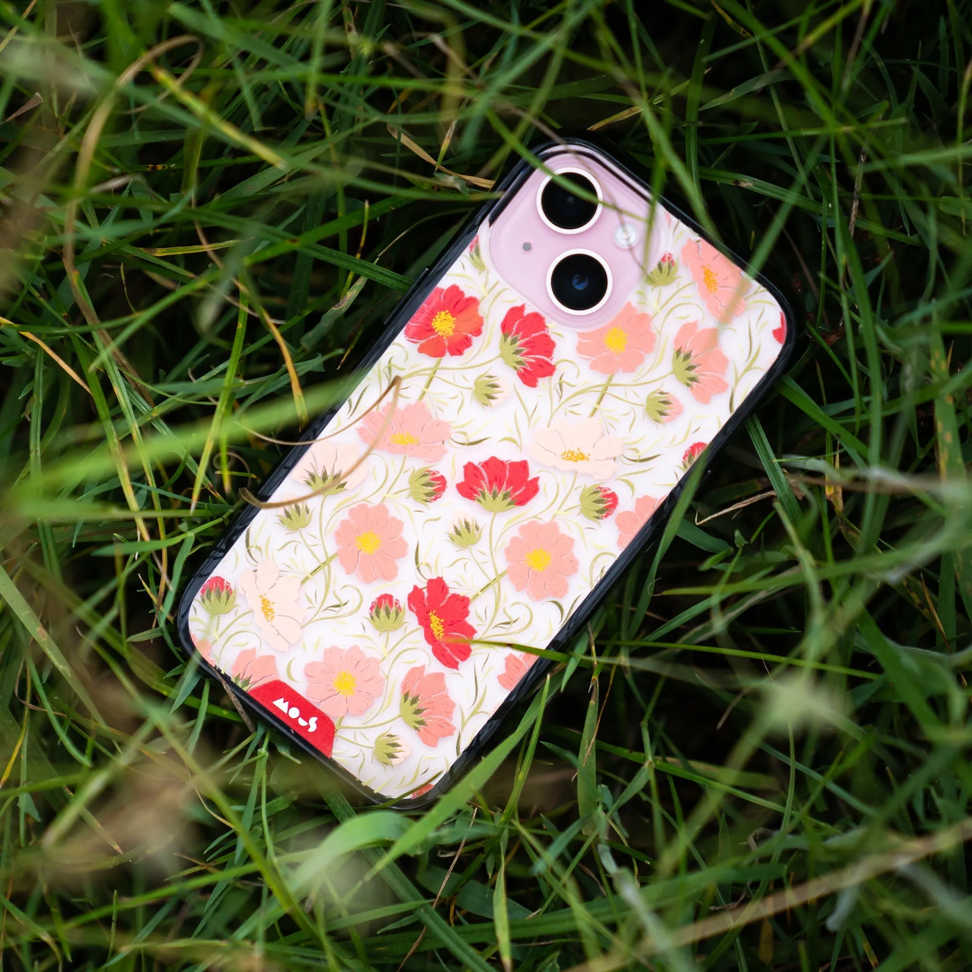 Flowers Printed Phone Case – Cosmos Pink - Clarity