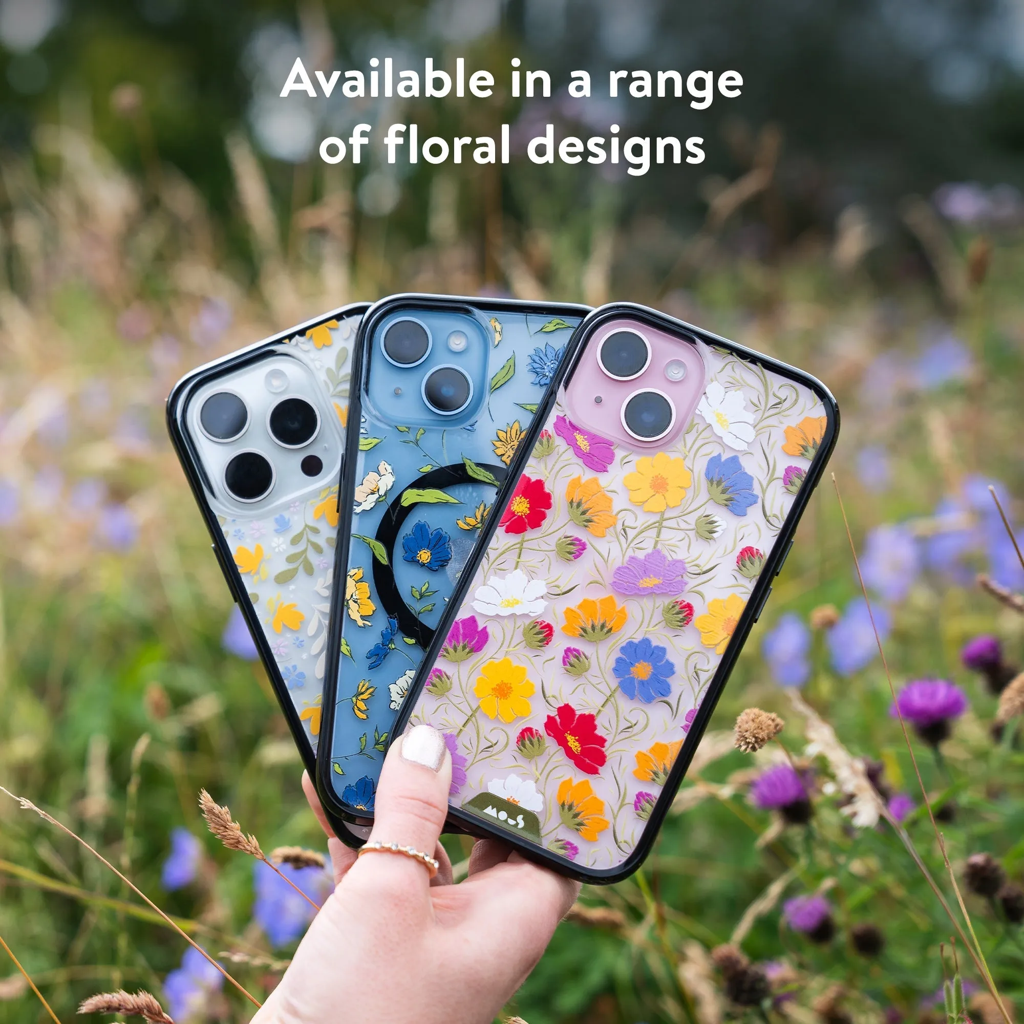 Flowers Printed Phone Case – Cosmos Pink - Clarity
