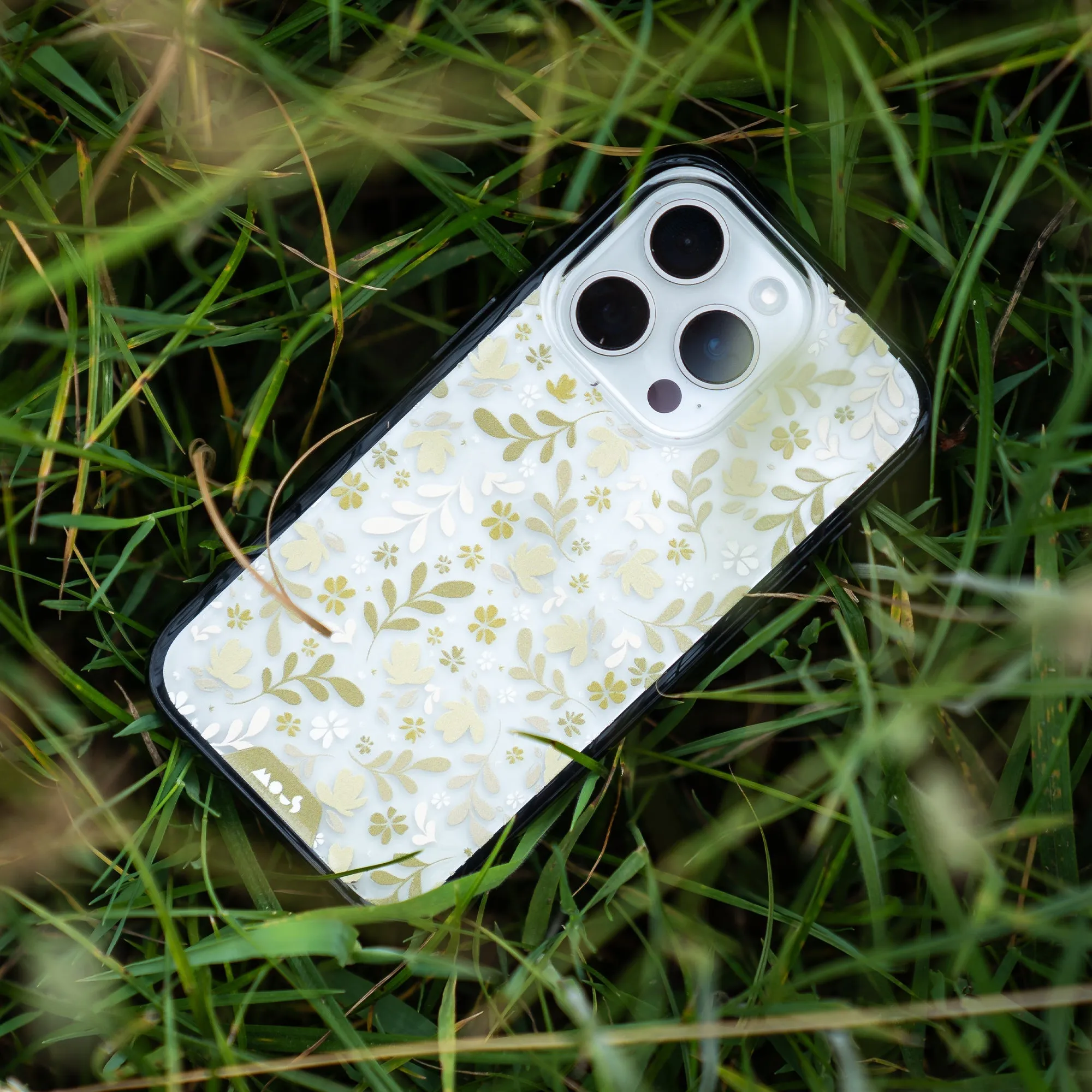 Flowers Printed Phone Case – Ditsy Green - Clarity