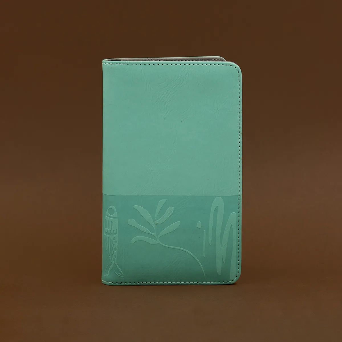 Folk Travel Wallet (Teal/Grey)