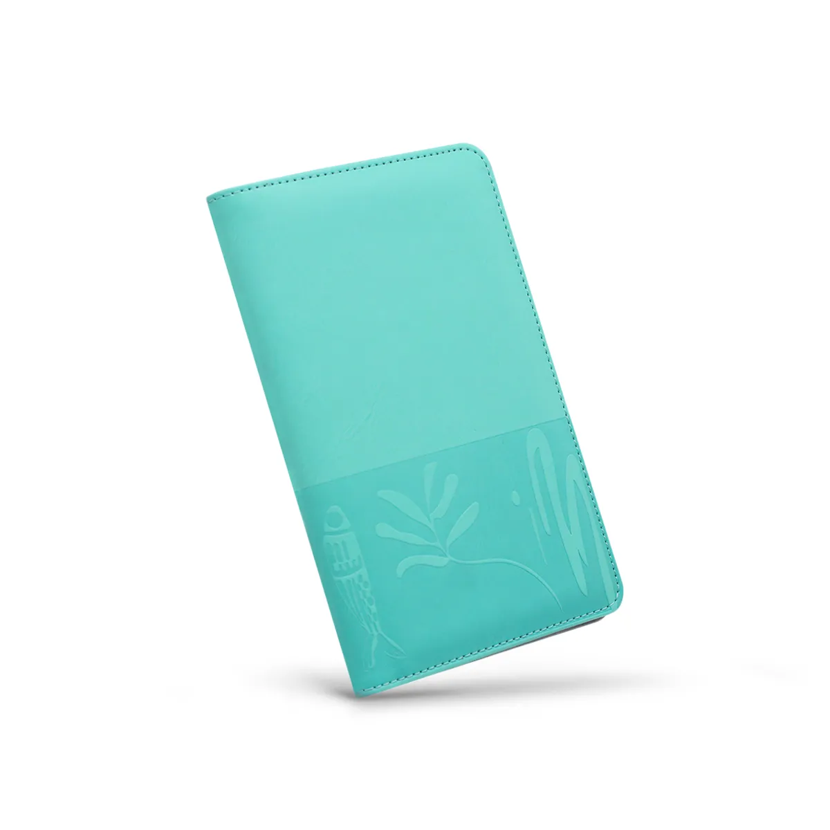 Folk Travel Wallet (Teal/Grey)