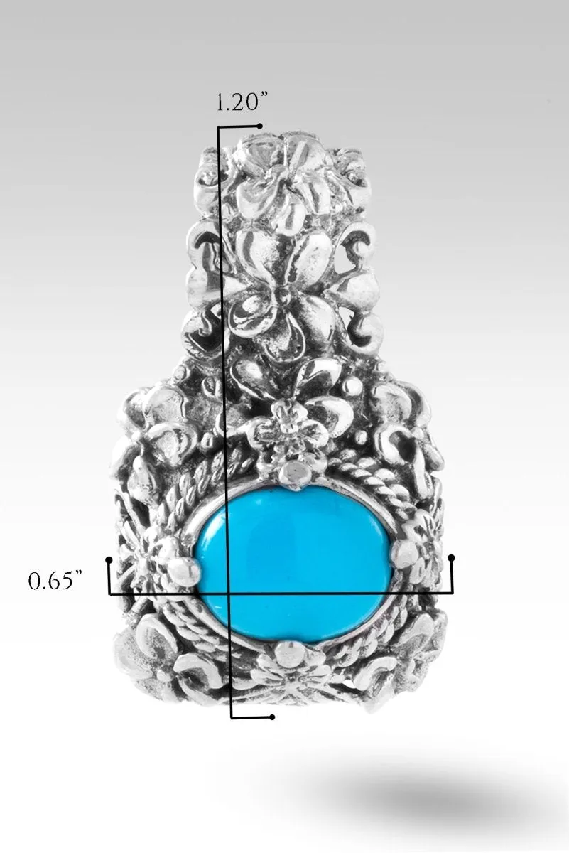 Garden Dreams Pendant™ in Sleeping Beauty Turquoise
