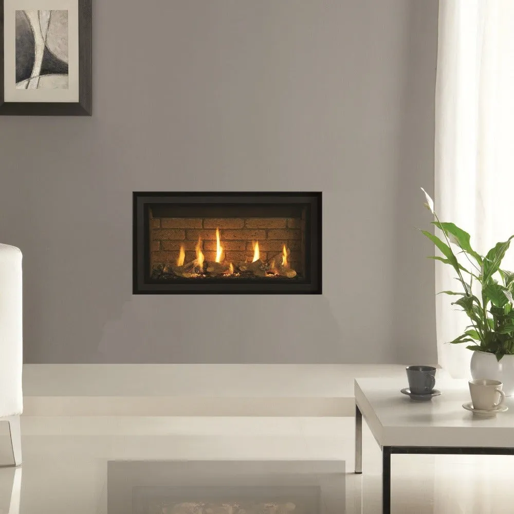 Gazco Studio 1 Slimline Balanced Flue Gas Fire with Edge Frame