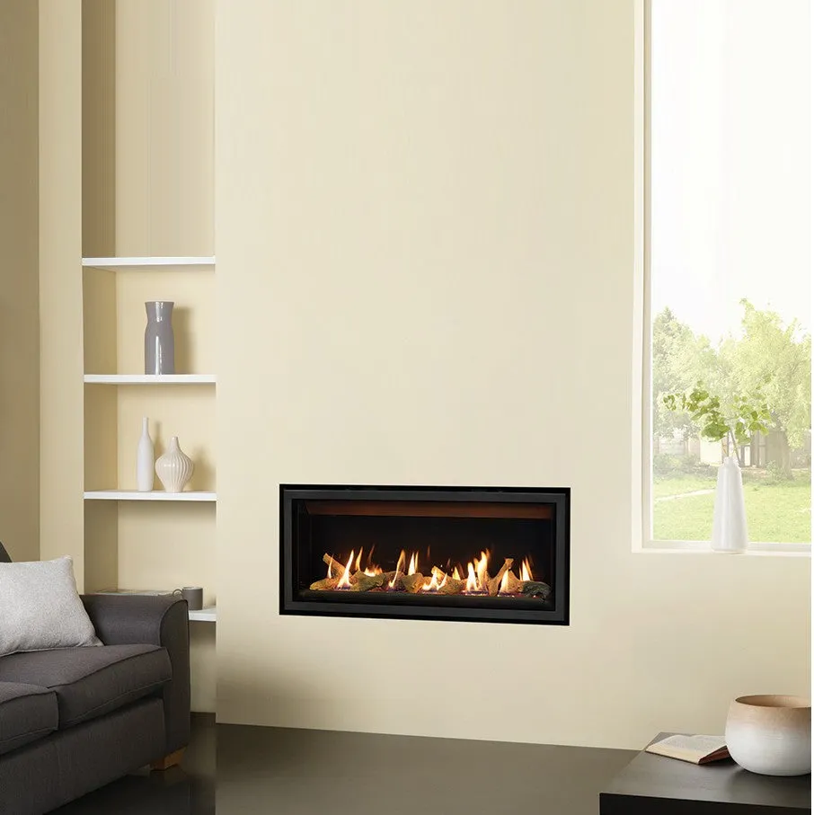 Gazco Studio 2 Slimline Balanced Flue Gas Fire with Edge Frame