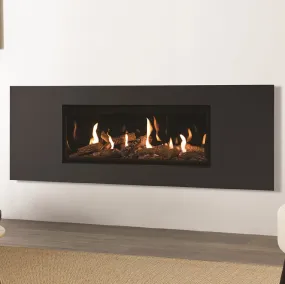 Gazco Studio 2 Slimline Balanced Flue Gas Fire with Steel 2 Frame