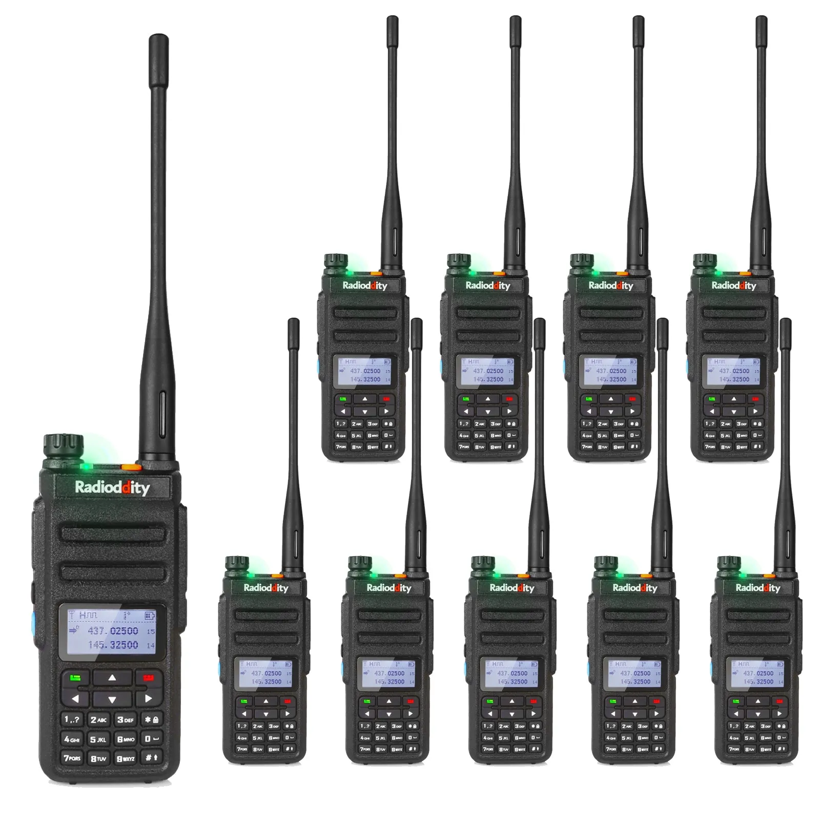 GD-77 DMR Dual Band Dual Time Slot Two Way Radio   Cable [10 Pack] [DISCONTINUED]