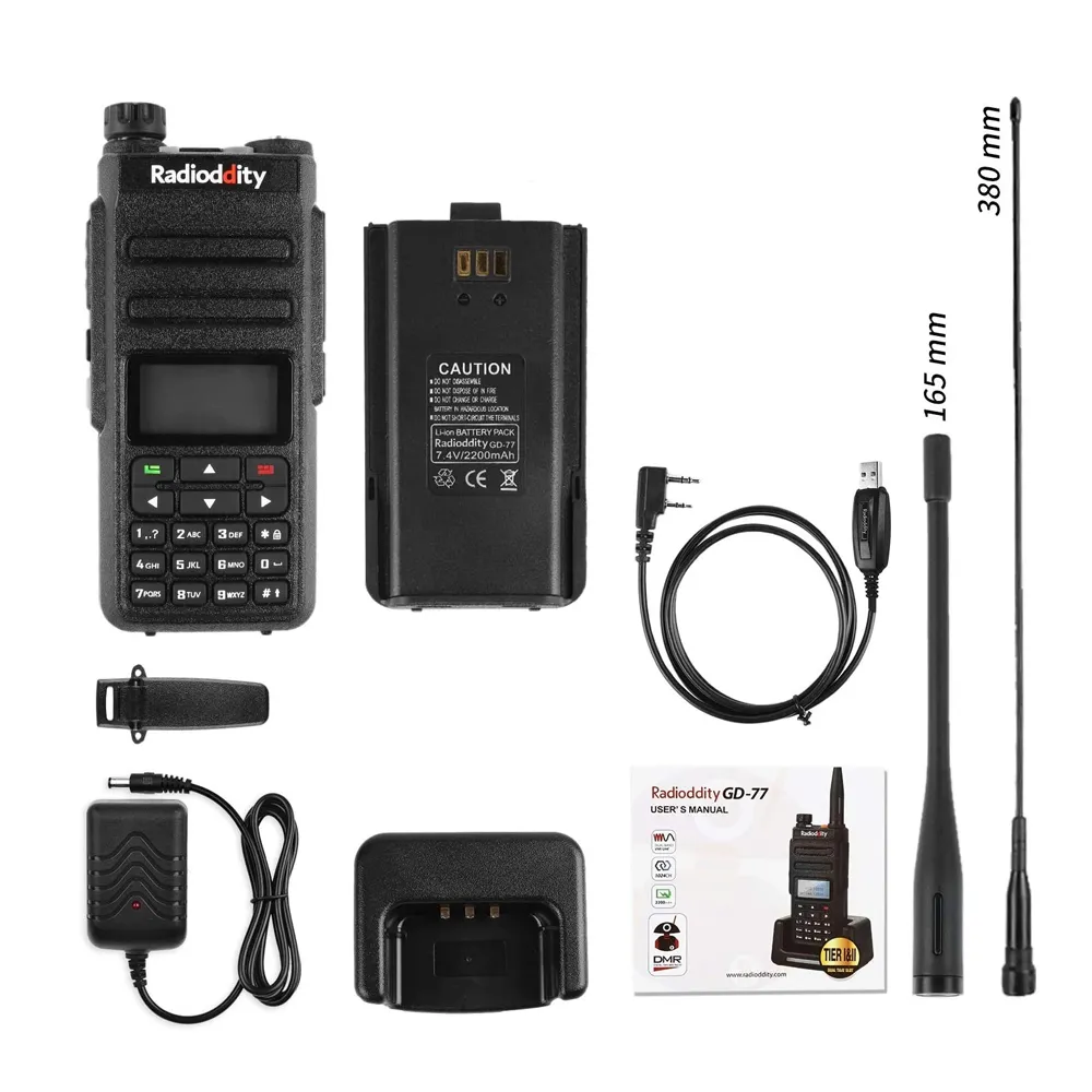 GD-77 DMR  Programming Cable   Extra Battery [DISCONTINUED]