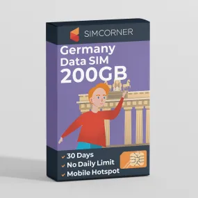 Germany Travel Sim Card 200GB