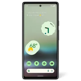 Google TVGOPX6ACP Pixel 6A 128GB 6GB RAM Total by Verizon Prepaid Smartphone, Black