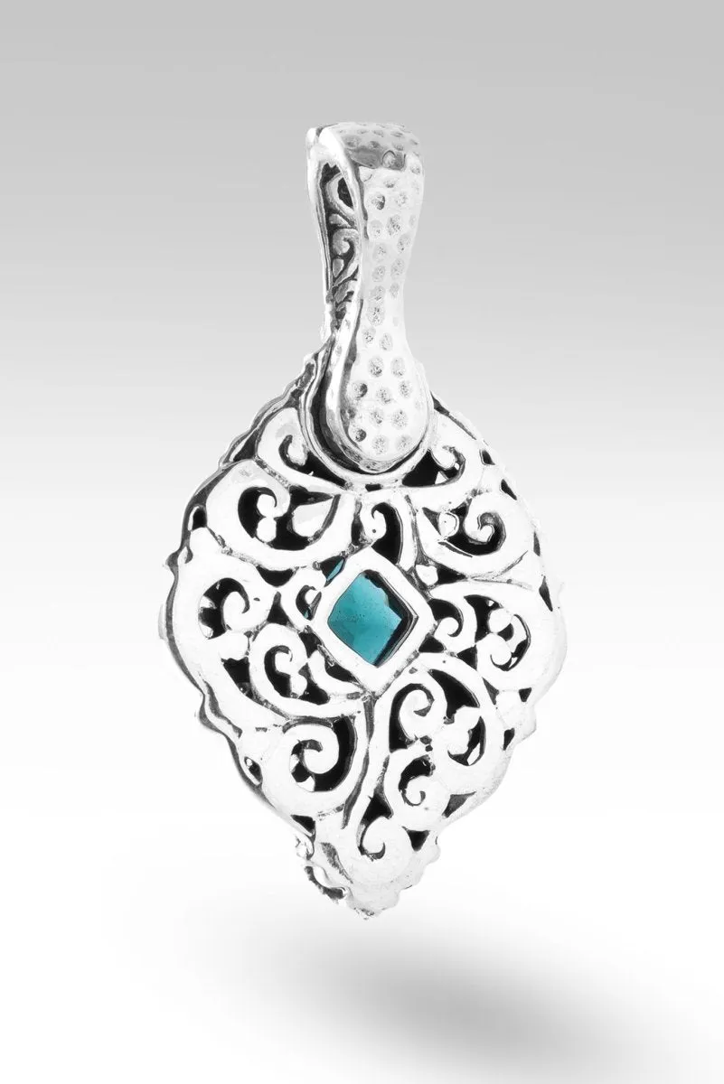 Graceful Presence Pendant™ in Green Lab Created Quartz
